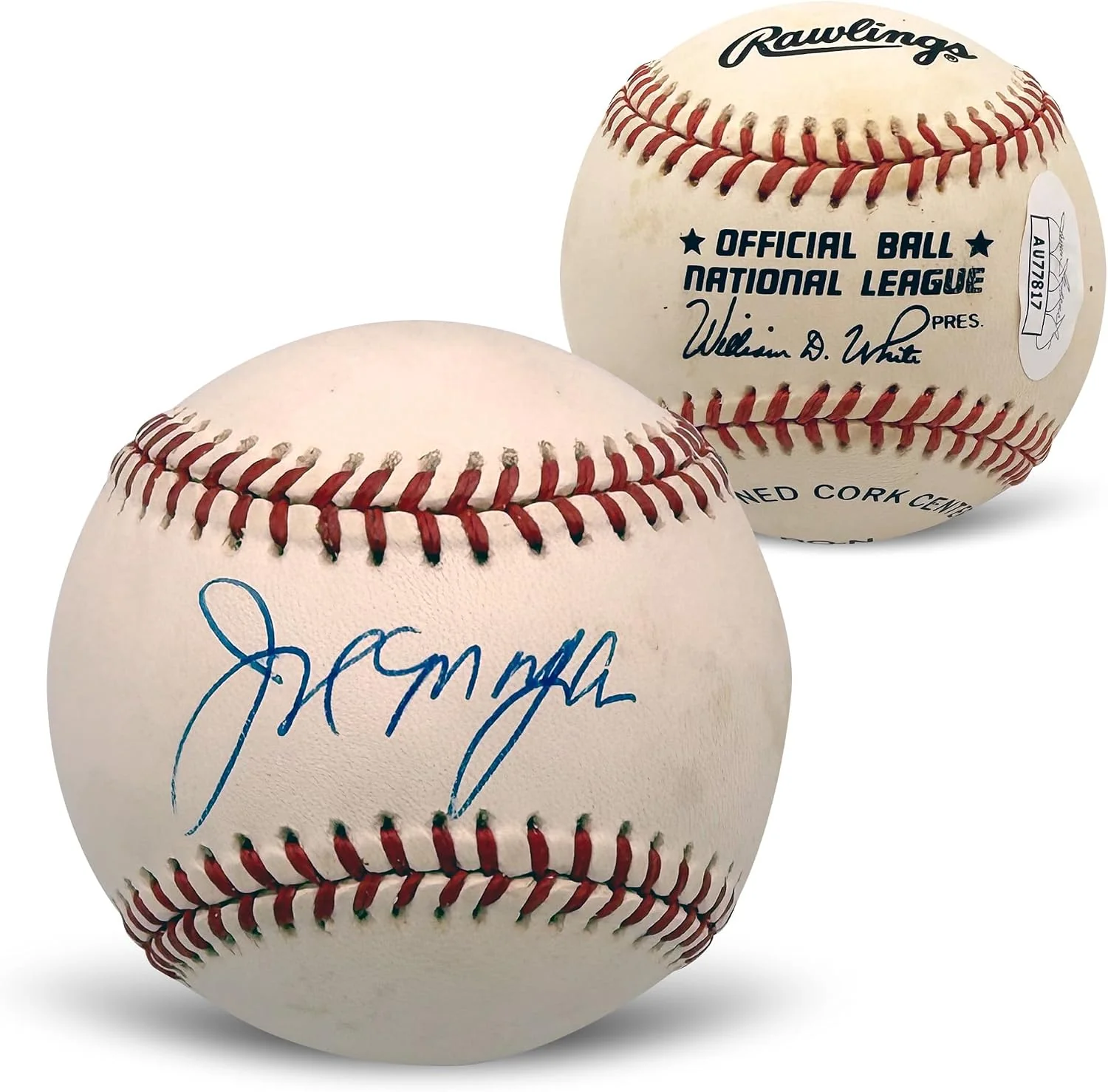 Joe Morgan Autographed Cincinnati Reds Signed National League Baseball JSA COA With UV Display Case AU77817