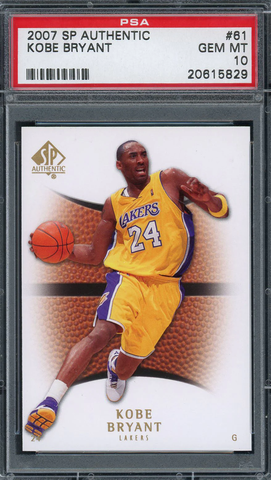 Kobe Bryant 2007 SP Authentic Upper Deck Basketball Card #61 Graded PSA 10 GEM MINT