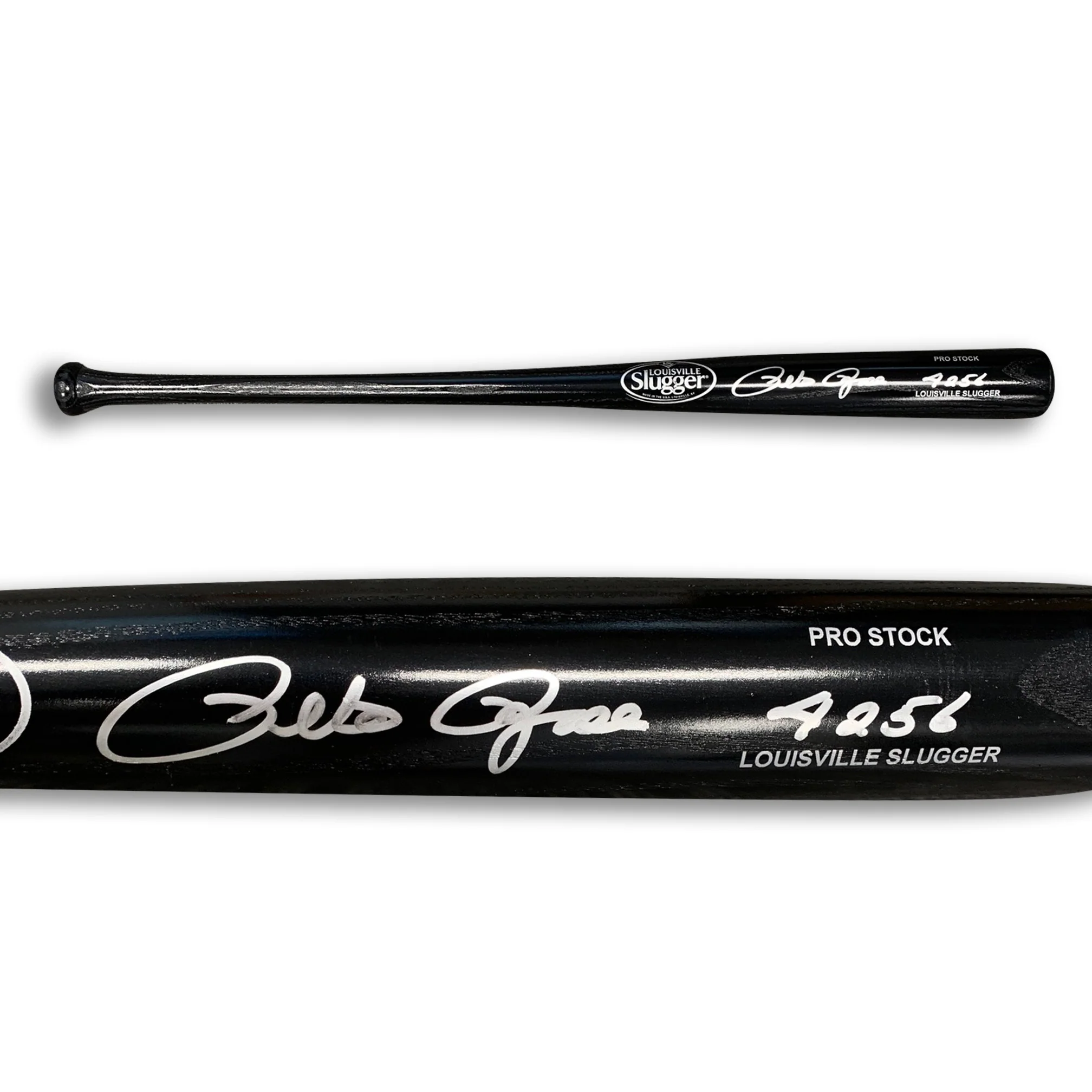Pete Rose Cincinnati Reds Autographed Bat 4256 Hits JSA